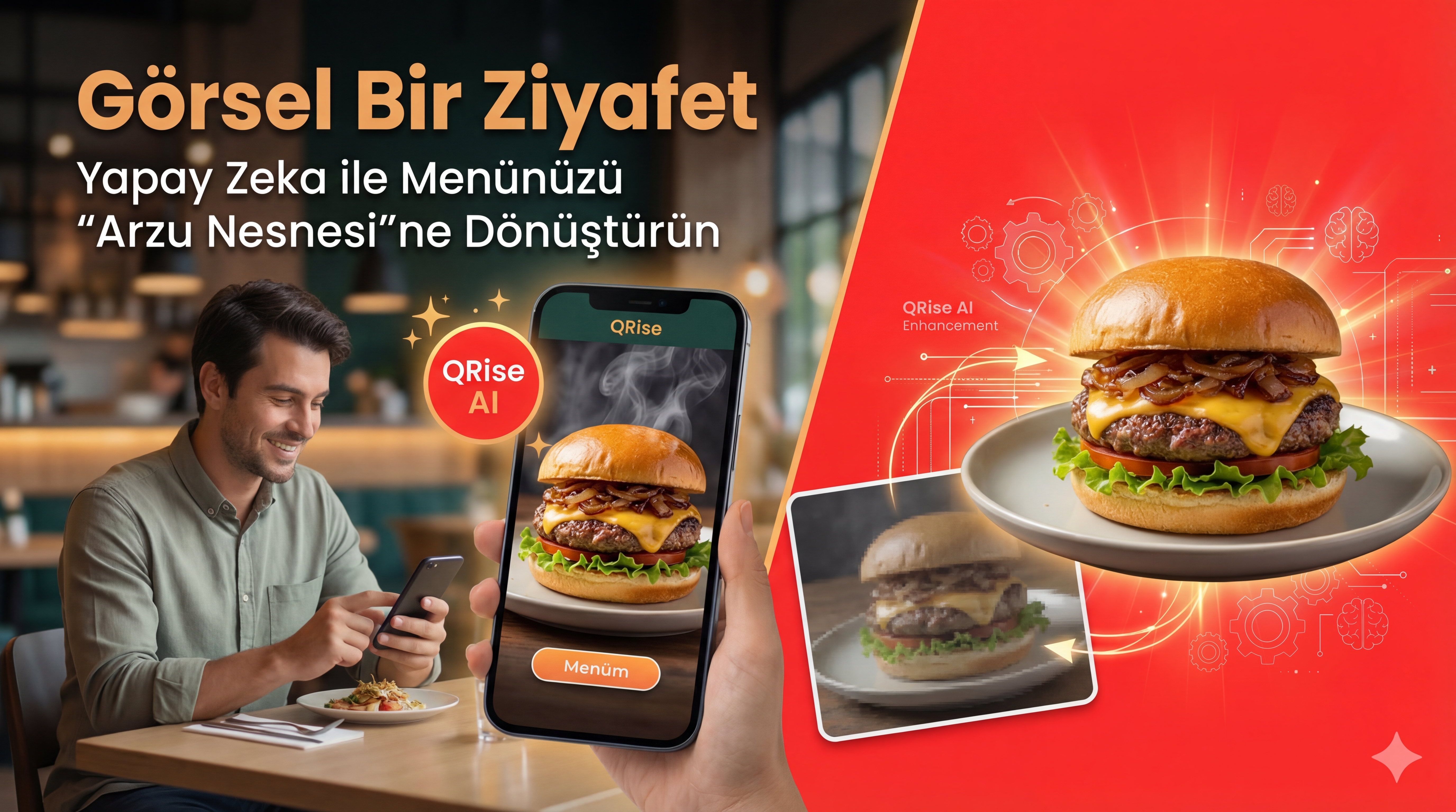 Görsel Bir Ziyafet: Yapay Zeka ile Menünüzü "Arzu Nesnesi"ne Dönüştürün